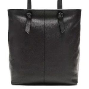 Banana Republic Portfolio Knotted Italian Leather Tote